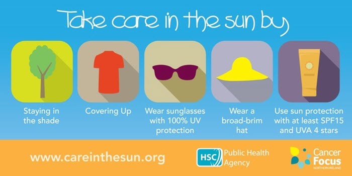 Take-care-in-the-sun-infographic-700w - Cancer Focus Northern Ireland