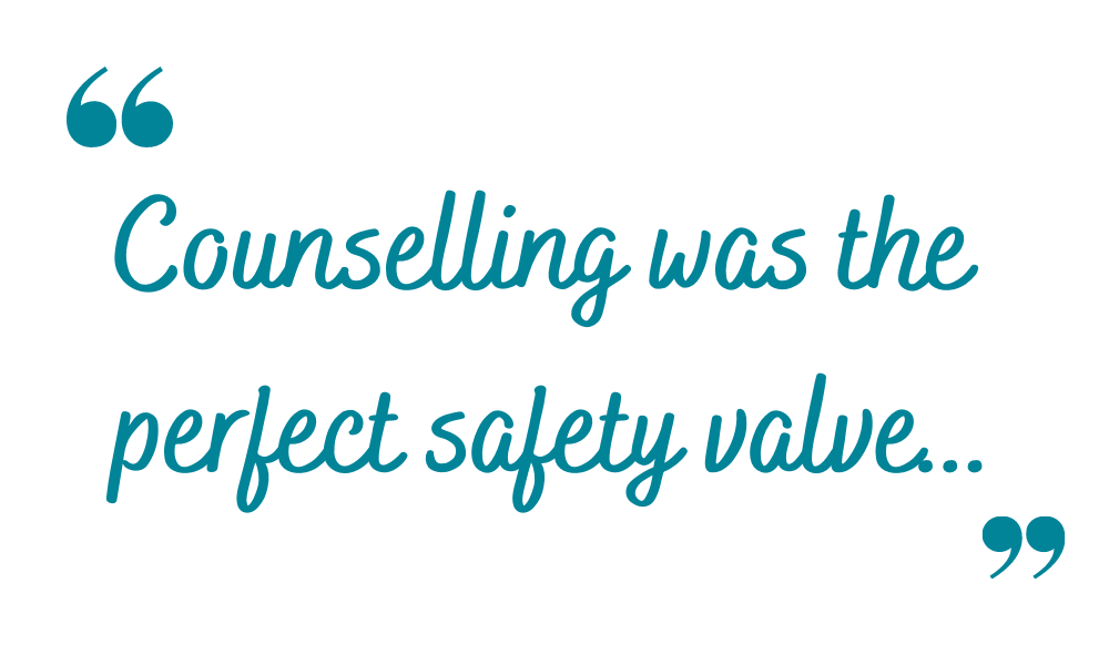 Counselling was the perfect safety valve quote Spirit of christmas