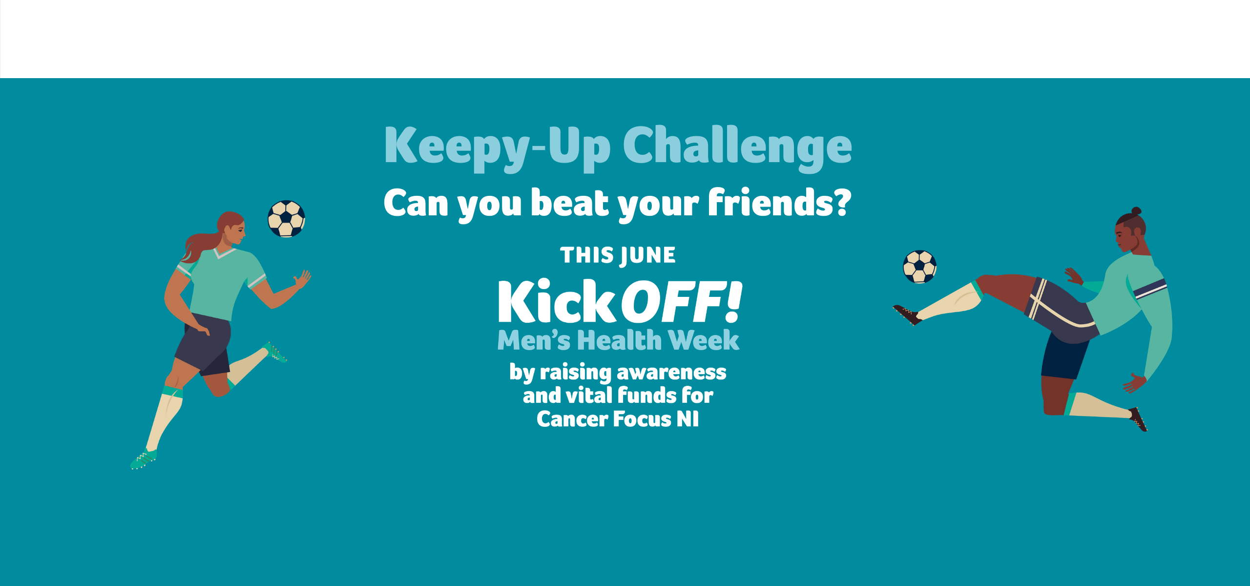 Keepy-up challenge Kick off - Cancer Focus Northern Ireland