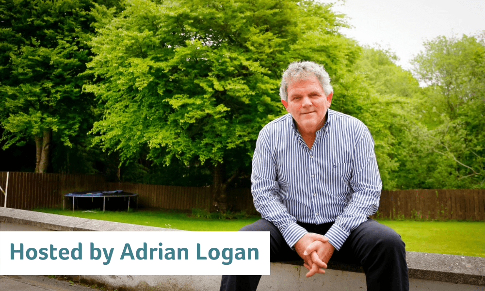 Pic of event host Adrian Logan