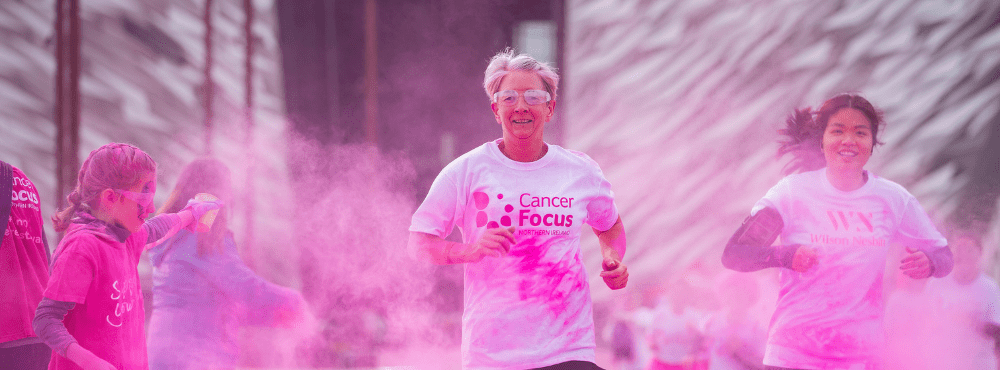 Pink Run Web Image 1000 × 370px - Cancer Focus Northern Ireland