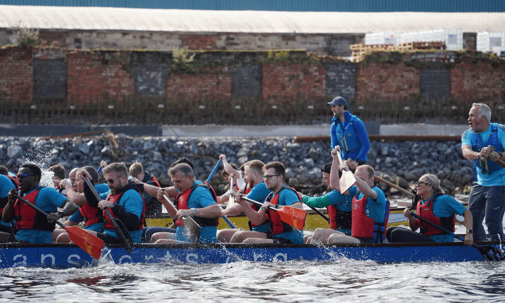 Dragon Boat Race action shot 2024